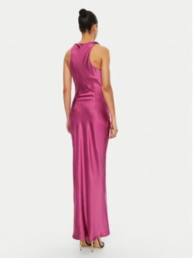 Please Sukienka koktajlowa A12NXO6000 Różowy Slim Fit