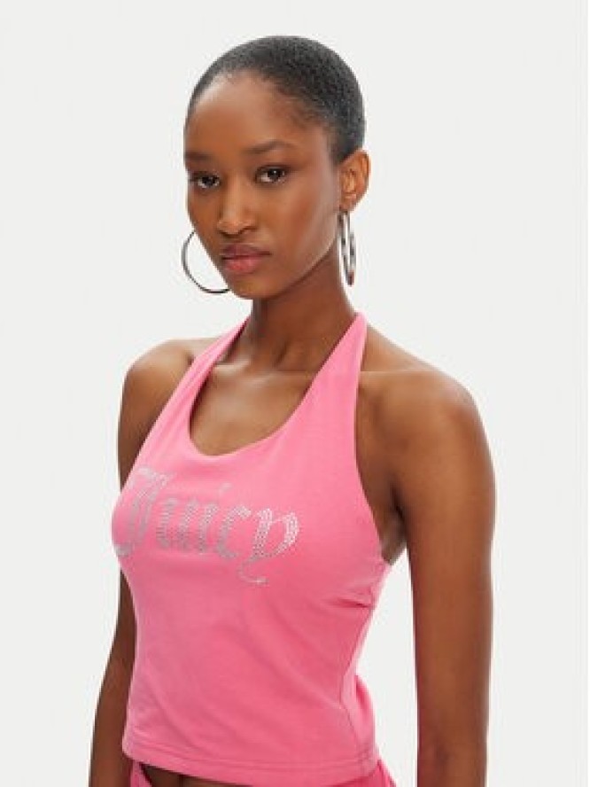 Juicy Couture Top Tied JCWCT125306 Różowy Slim Fit