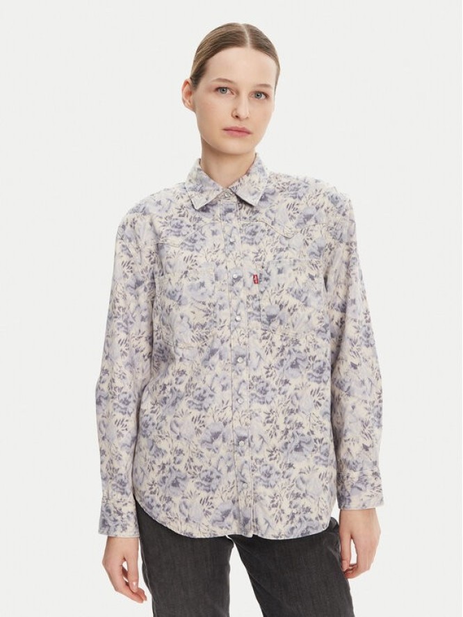 Levi's® Koszula jeansowa Teodora Western A7244-0051 Błękitny Relaxed Fit