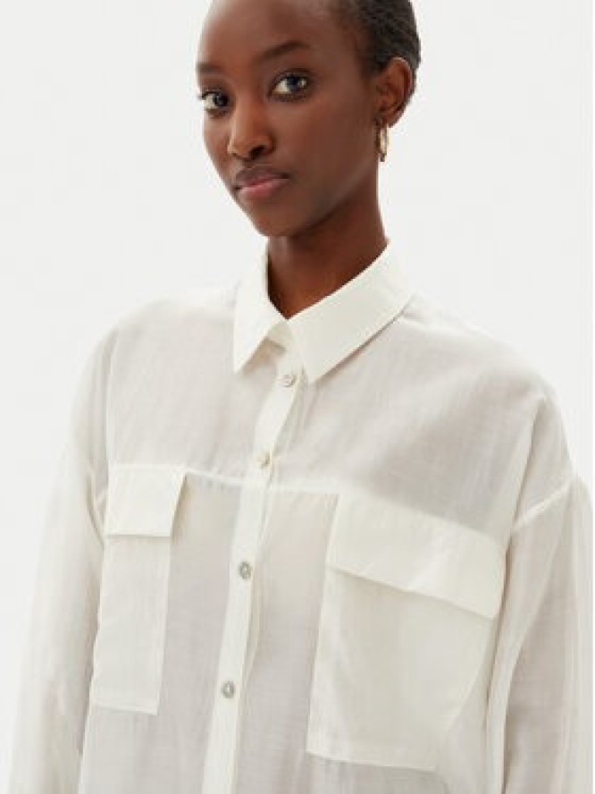 Rinascimento Koszula CFC0123656003 Écru Relaxed Fit