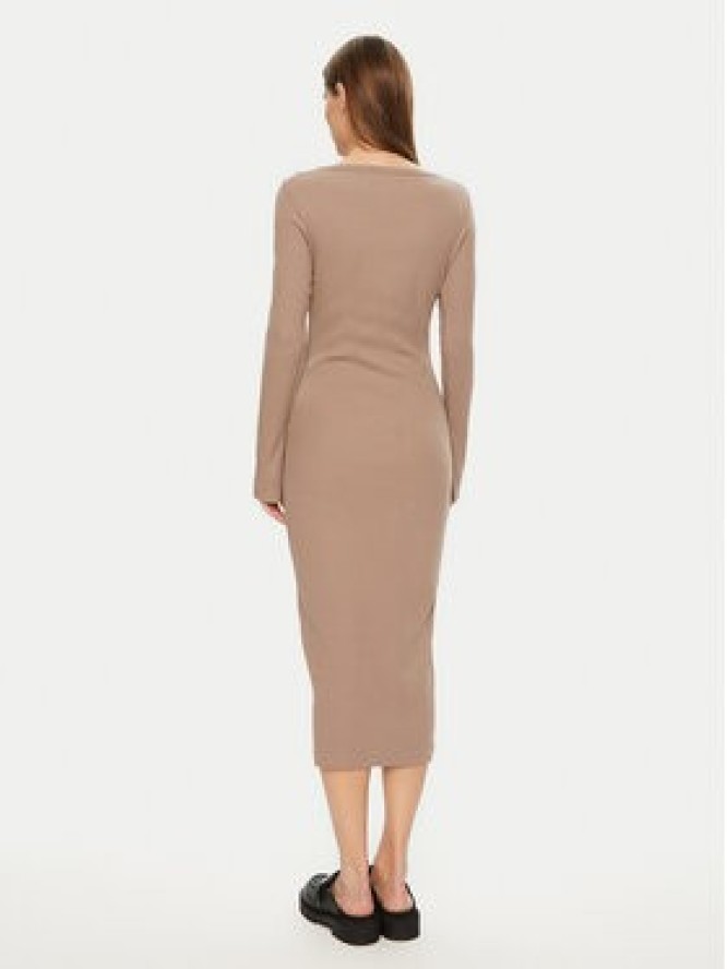 Calvin Klein Jeans Sukienka codzienna J20J224830 Beżowy Slim Fit