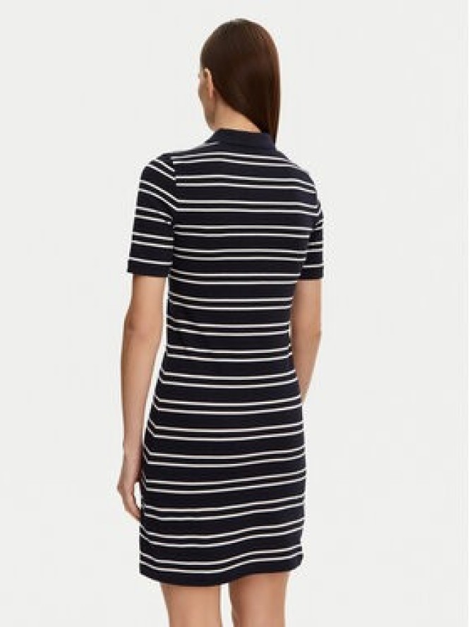 Gant Sukienka codzienna Striped Shield 4200571 Granatowy Slim Fit