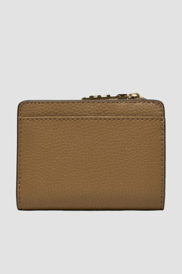 MICHAEL KORS Brązowy portfel skórzany