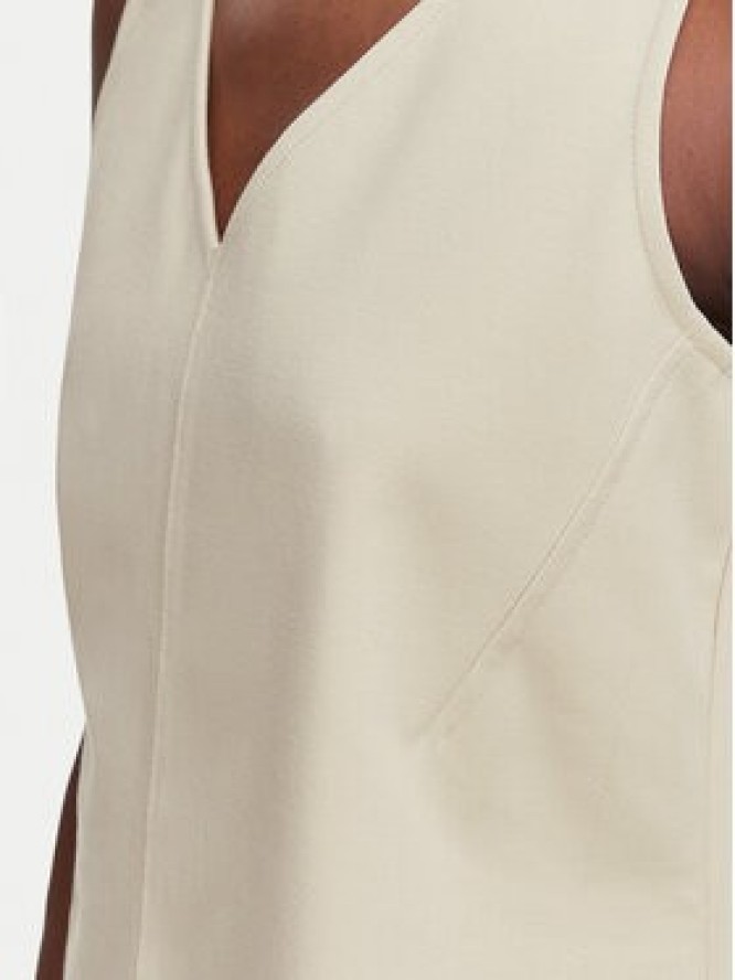 Calvin Klein Jeans Top LV044G206G Beżowy Slim Fit