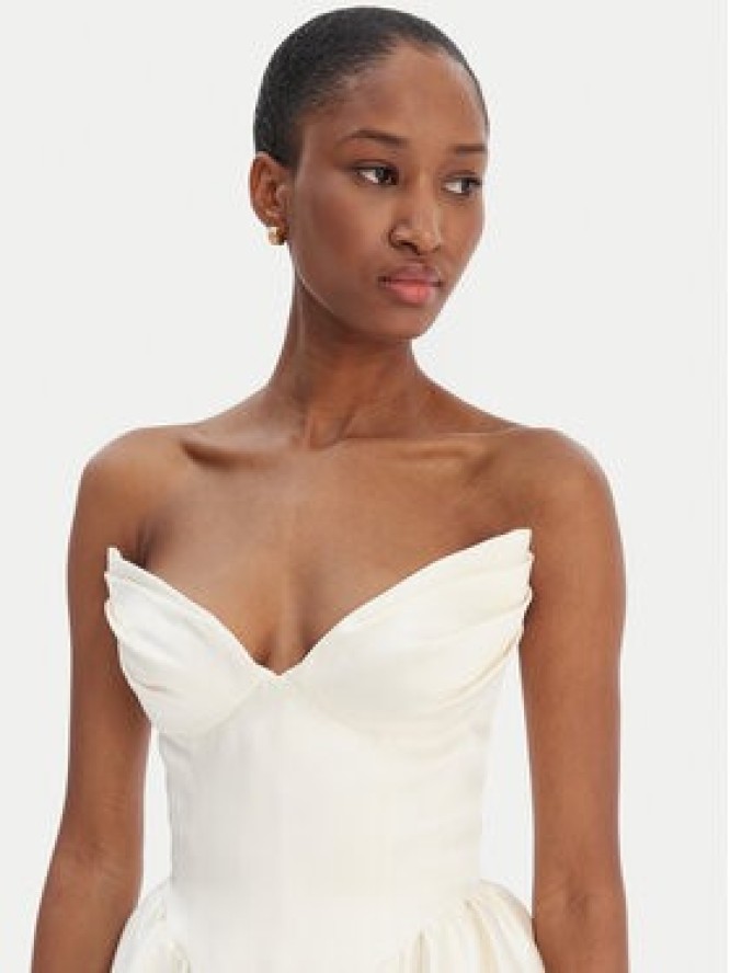 Bardot Sukienka koktajlowa Avella 60137DB Écru Slim Fit