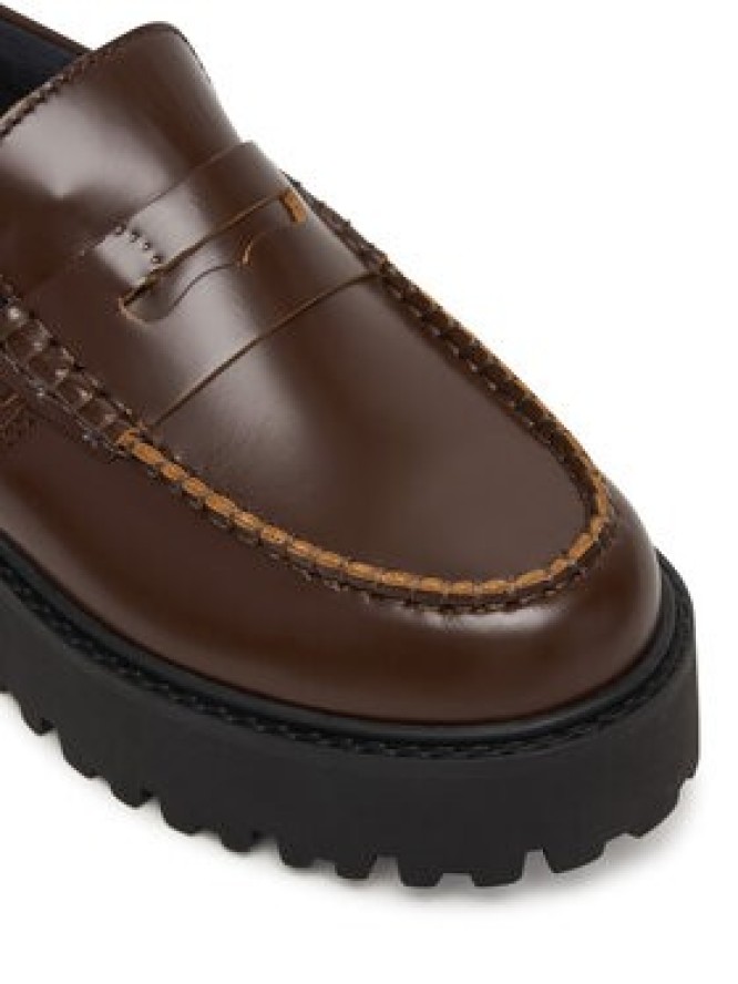 Tommy Hilfiger Loafersy Archive '01 Leather Loafer EN0EN03022 Brązowy