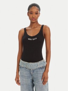 Miss Sixty Top 6L2RJ3580000 Czarny Slim Fit