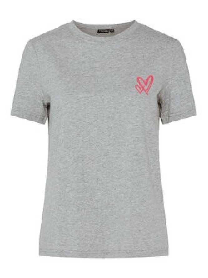Pieces T-Shirt Maria 17155082 Szary Relaxed Fit