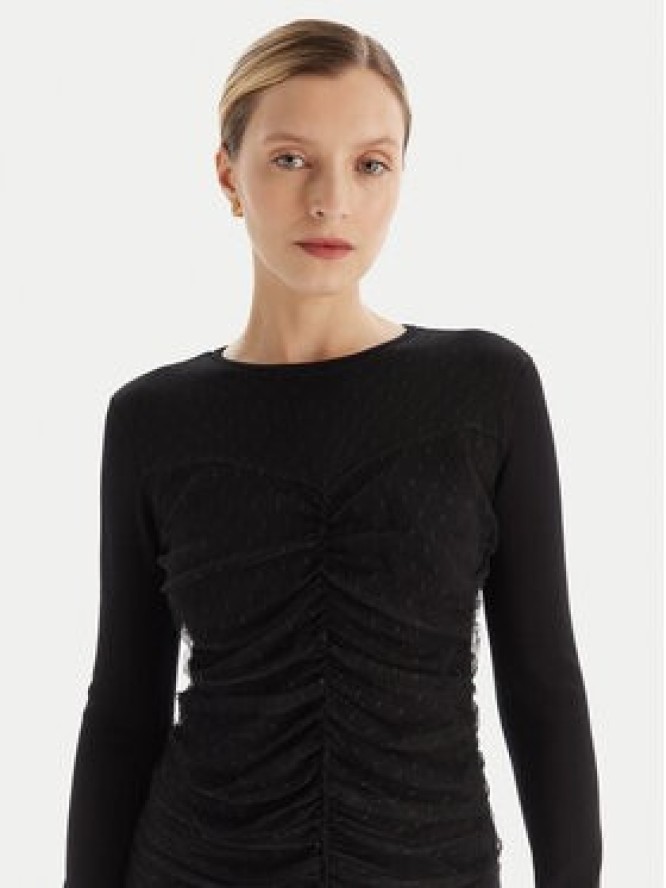 TWINSET Sukienka koktajlowa 252TT3261 Czarny Slim Fit