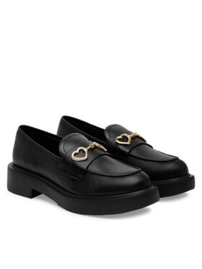 LOVE MOSCHINO Loafersy JA10394G1MIA0000 Czarny