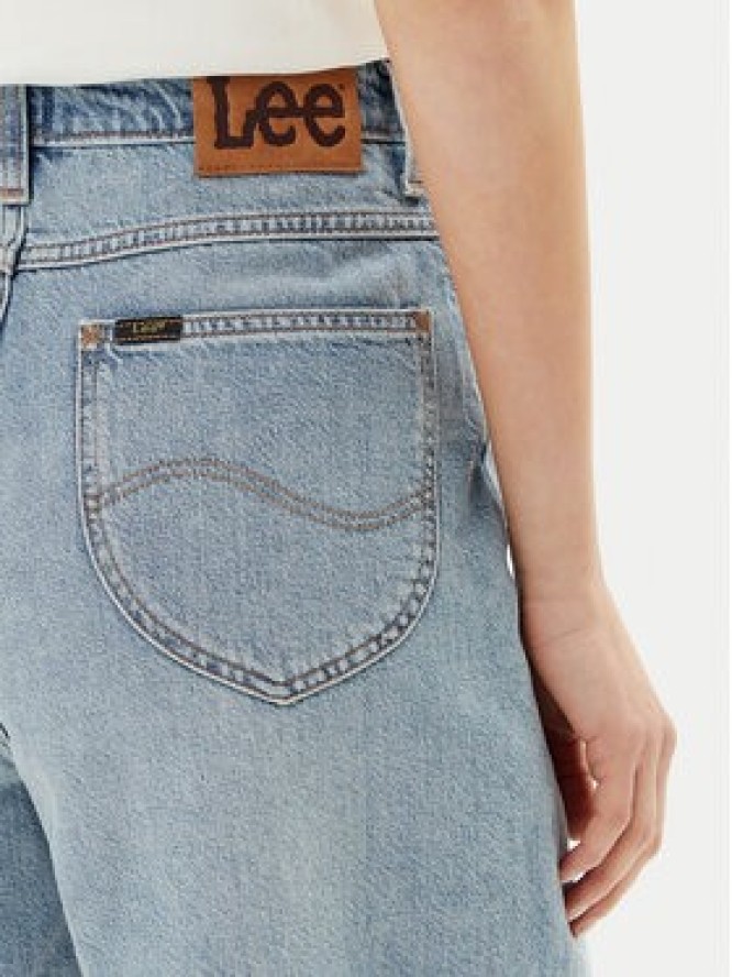 Lee Szorty jeansowe Stella 112363786 Niebieski Wide Leg