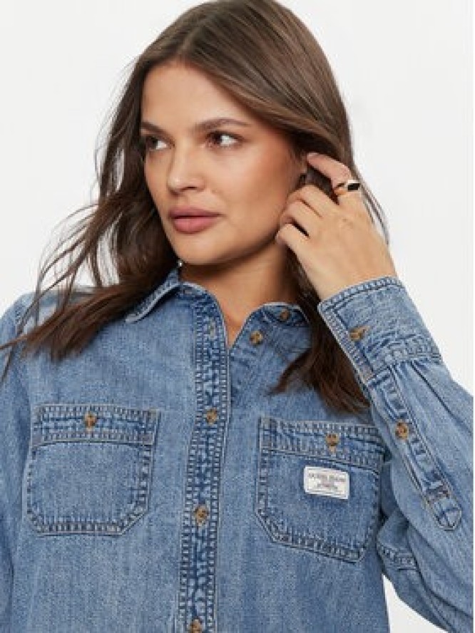 Guess Jeans Koszula jeansowa W4YH37 D5EI2 Niebieski Regular Fit