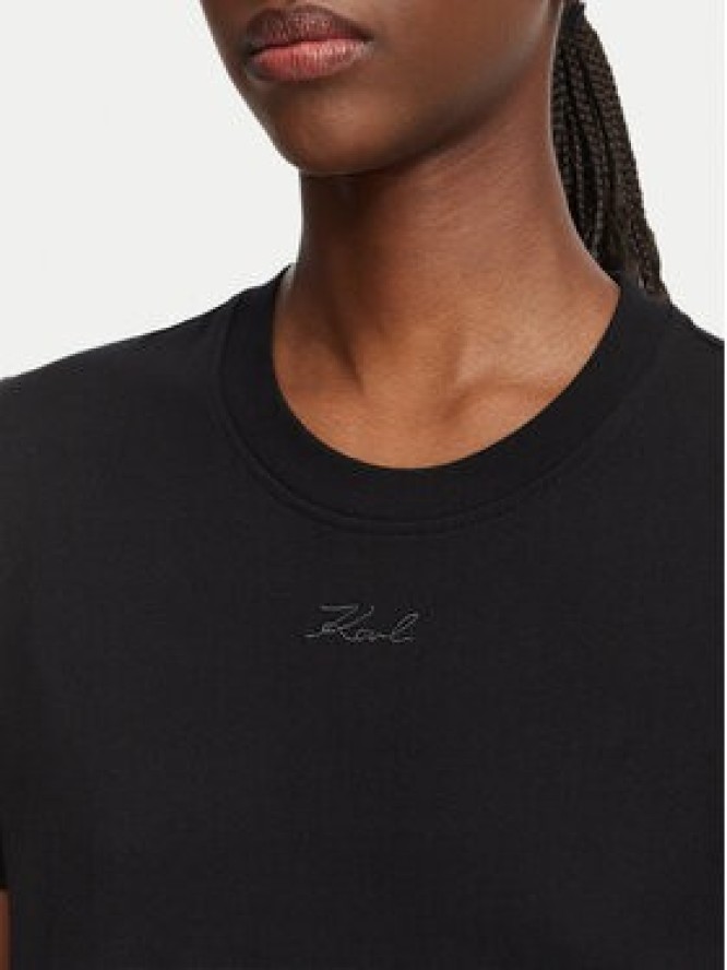 KARL LAGERFELD T-Shirt B2W17094 Czarny Regular Fit