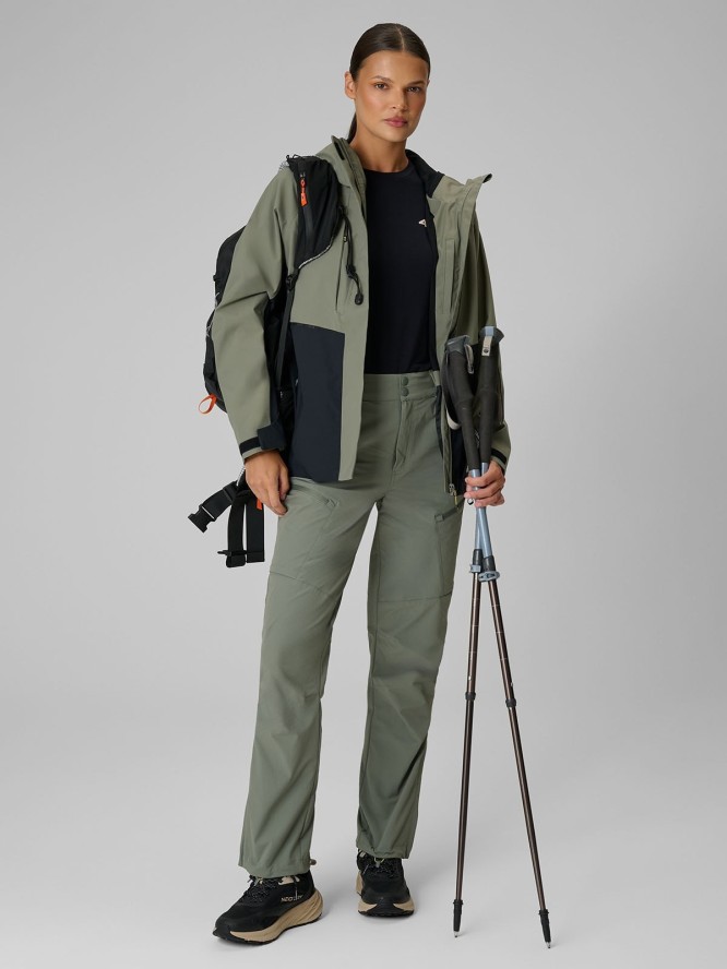 4F Kurtka trekkingowa membrana 10000 damska - khaki XS