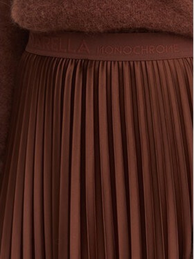 Marella Spódnica plisowana Esodo 2623106045 Brązowy ciemny Regular Fit
