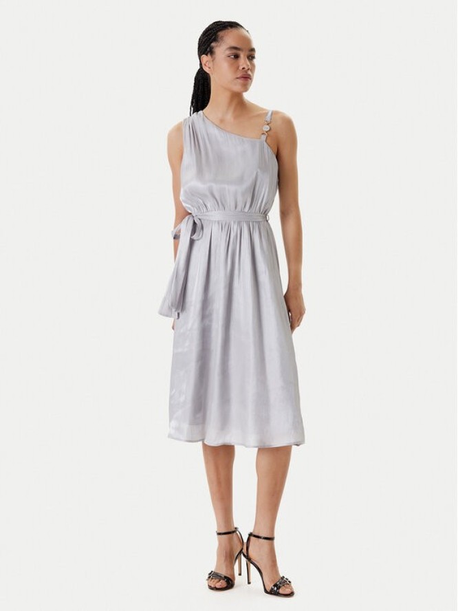 Fracomina Sukienka koktajlowa FQ25SD2009W797T4 Srebrny Regular Fit