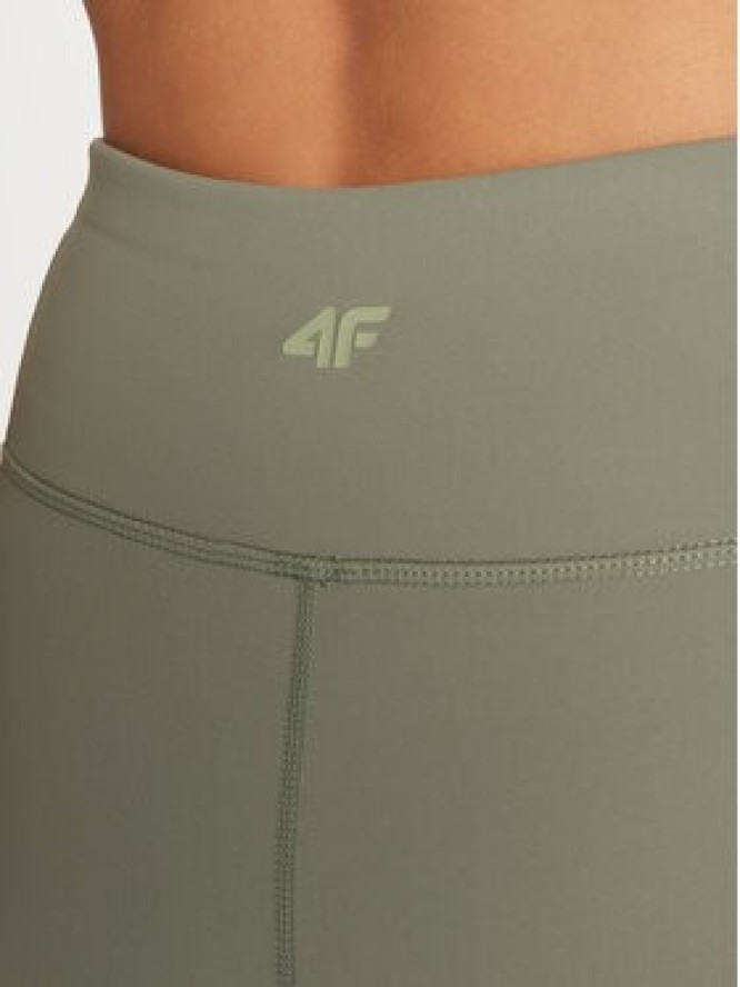 4F Legginsy 4FWAW24TFTIF269 Khaki Slim Fit