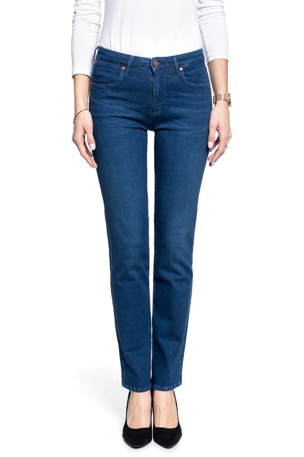 SPODNIE DAMSKIE WRANGLER STRAIGHT DEEP WATERS W28TJN69D 112128500