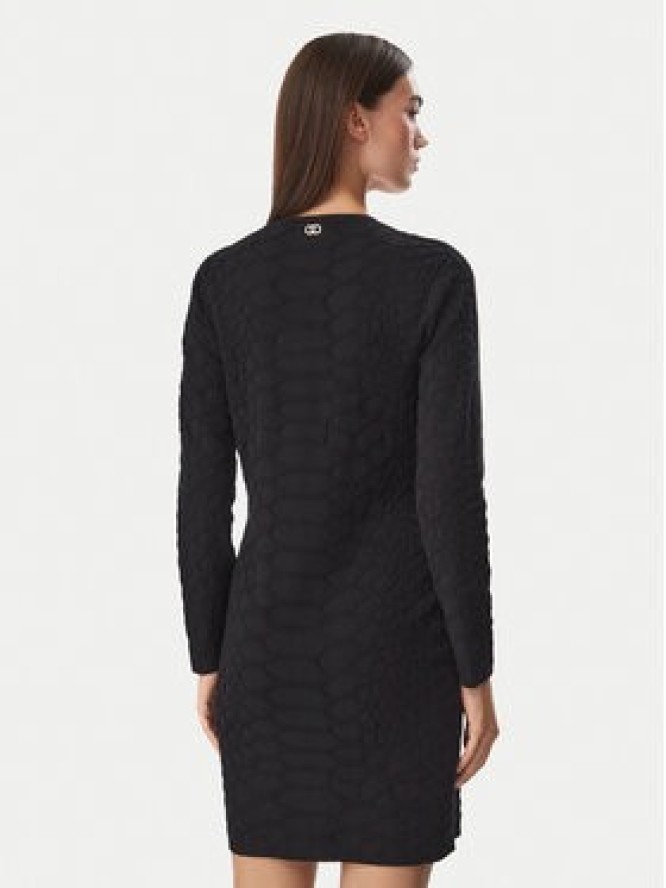 Liu Jo Sport Sukienka dzianinowa TF6184 MS49I Czarny Slim Fit