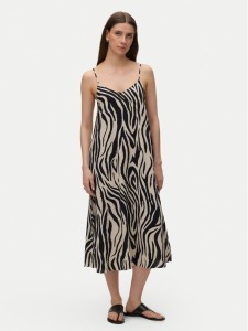 Vero Moda Sukienka letnia Emilo 10340519 Beżowy Loose Fit