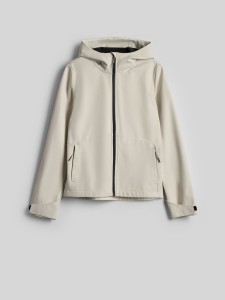 4F Kurtka softshell wiatroodporna membrana 5000 damska - kremowa S