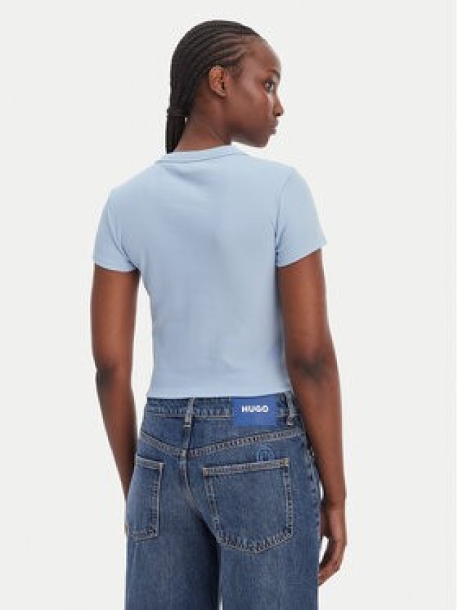 HUGO T-Shirt Baby 50510749 Błękitny Slim Fit