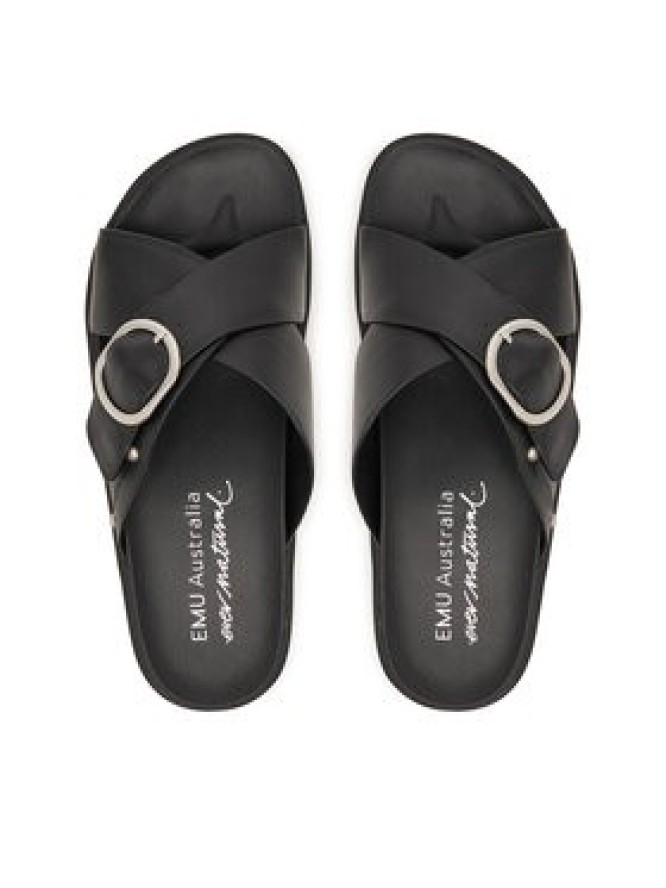 EMU Australia Klapki Ebony W13247 Czarny