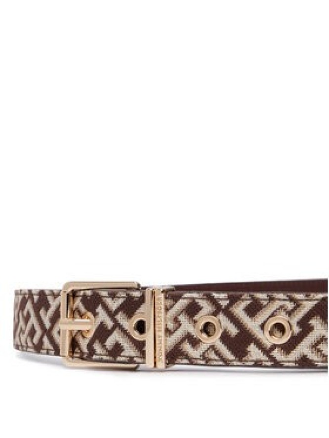 Tommy Hilfiger Pasek Th Square 2.5 Jacquard AW0AW18894 Brązowy