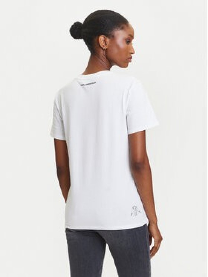 KARL LAGERFELD T-Shirt A3W17099 Biały Regular Fit