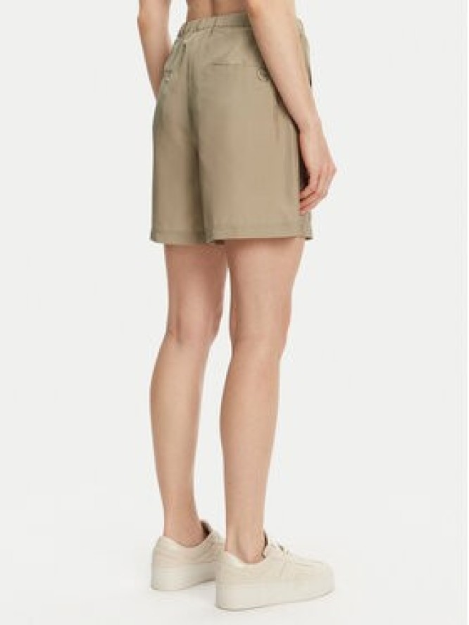 Marella Szorty materiałowe Borbona 2513141025 Zielony Relaxed Fit