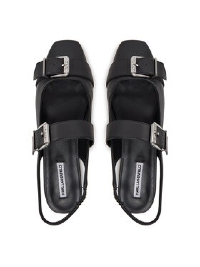 KARL LAGERFELD Sandały Konnie KL40186A Czarny