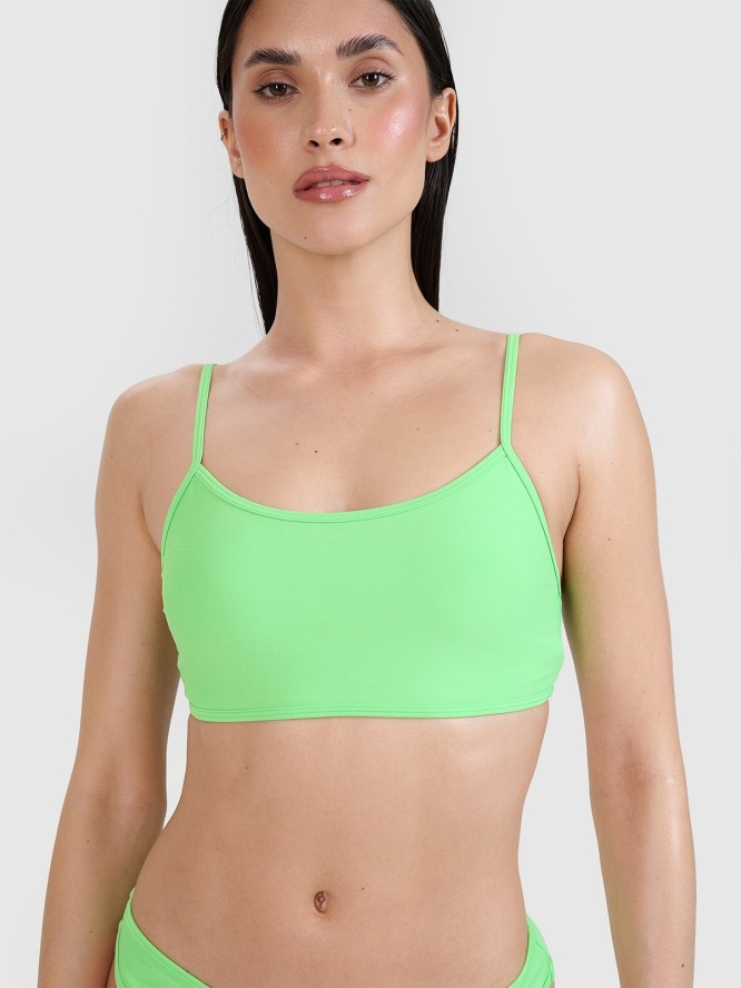 4F Góra od bikini damska - zielona XS