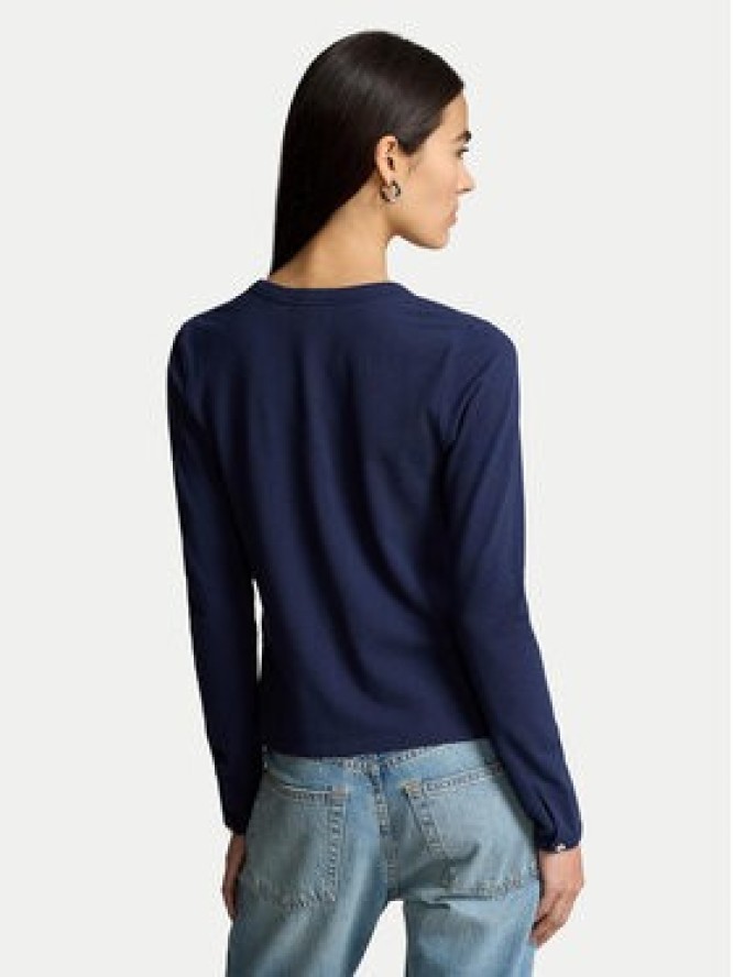 Polo Ralph Lauren Kardigan 211941175003 Granatowy Slim Fit