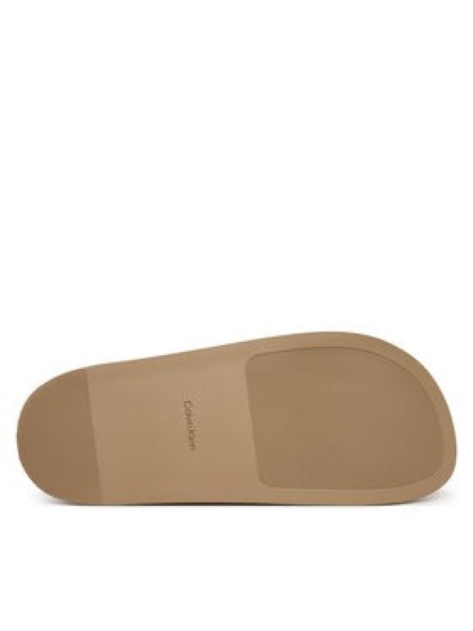 Calvin Klein Klapki City Sandal Mule Webbing HW0HW02887 Beżowy