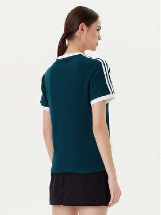 adidas T-Shirt 3-Stripes JY4855 Zielony Regular Fit