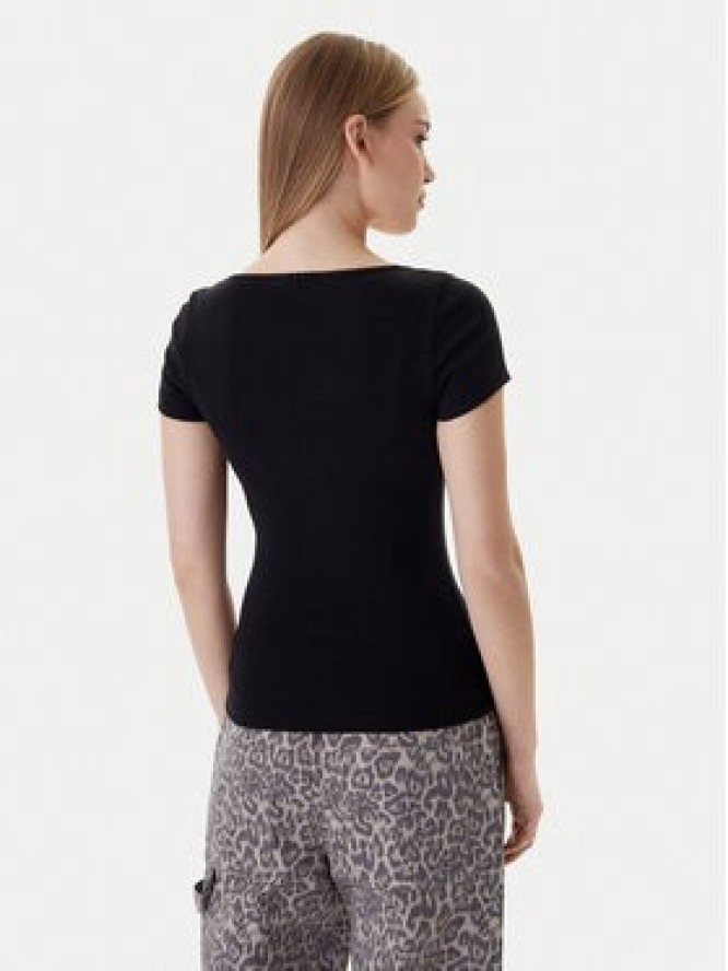 Tommy Jeans T-Shirt DW0DW21837 Czarny Slim Fit