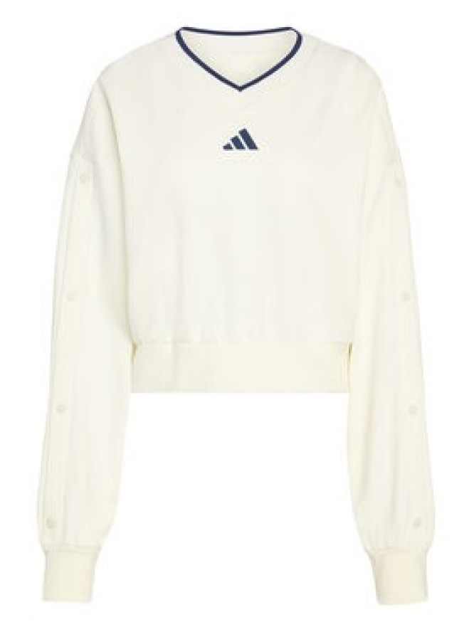 adidas Bluza Stadium JZ1074 Biały Loose Fit