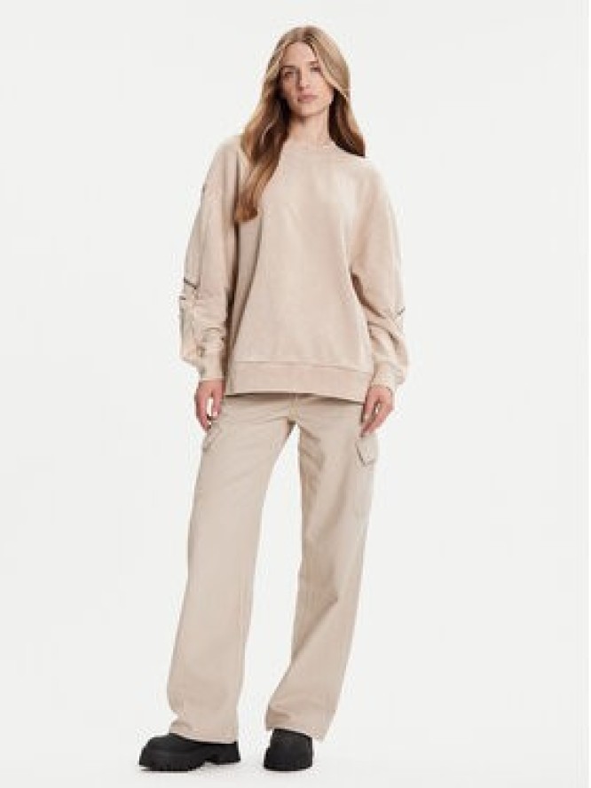 G-Star Raw Bluza Washed 3D D27738-D969 Beżowy Oversize