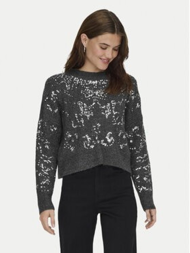ONLY Sweter Alta 15353230 Szary Regular Fit
