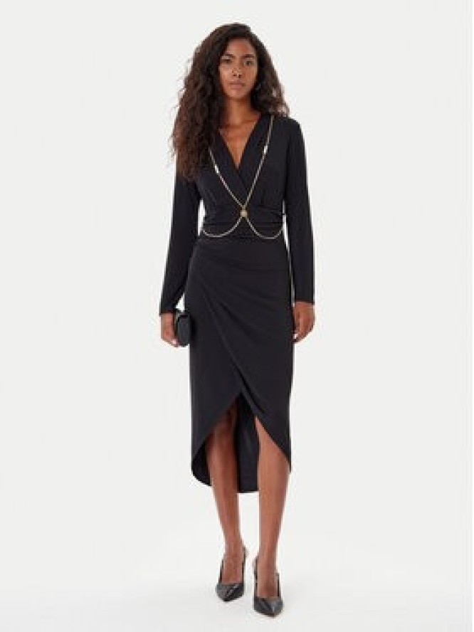 Rinascimento Sukienka koktajlowa CFC0020146002 Czarny Slim Fit