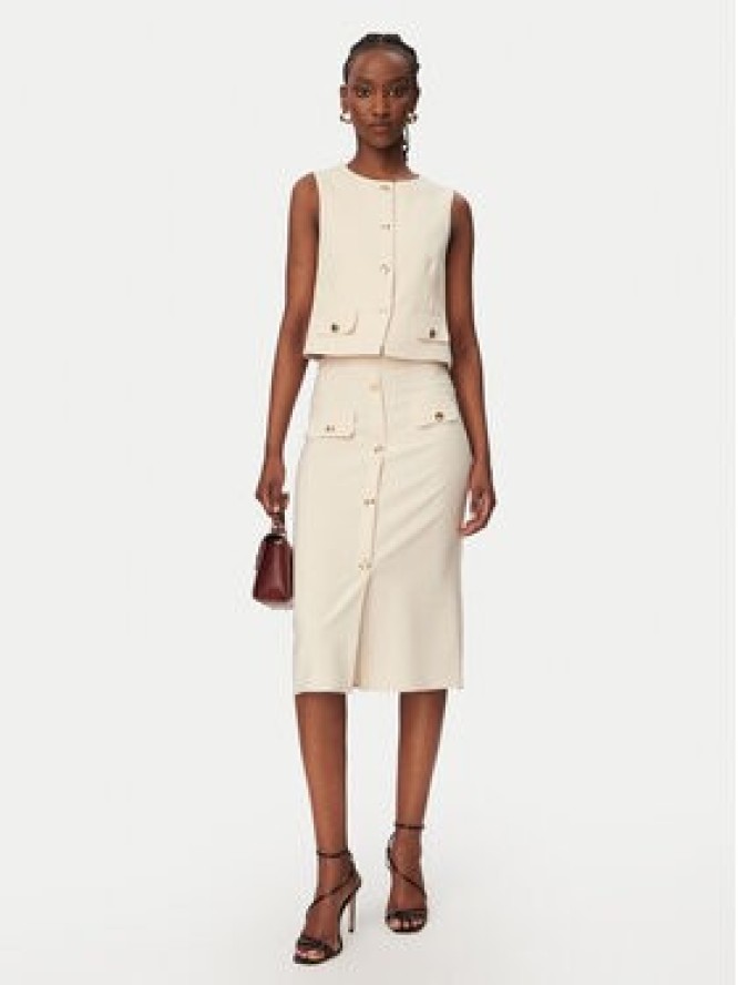 Rinascimento Spódnica ołówkowa CFC0128271003 Beżowy Slim Fit