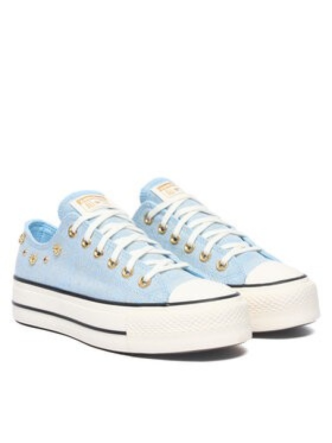 Converse Trampki Chuck Taylor All Star Heathered Glam A17596C Niebieski