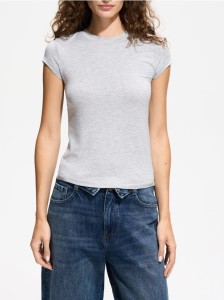 T-shirt z modalem - jasnoszary