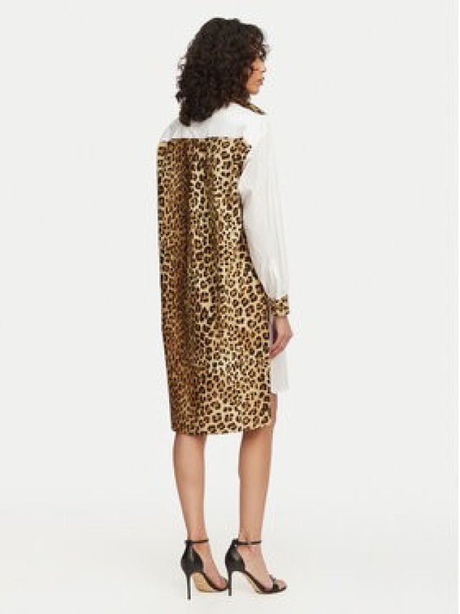 LOLA CASADEMUNT Sukienka koszulowa LS2615118 Écru Loose Fit