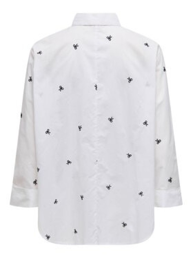 ONLY Koszula 15283743 Biały Box Fit