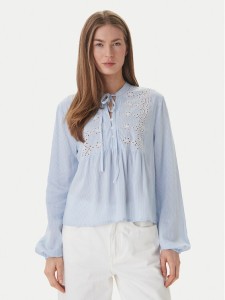 ONLY Bluzka Lennyo 15366732 Błękitny Regular Fit