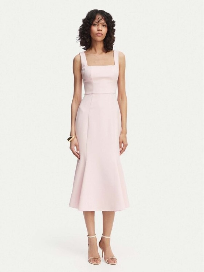 ACCESS FASHION Sukienka koktajlowa 63-3428-135 Różowy jasny Regular Fit