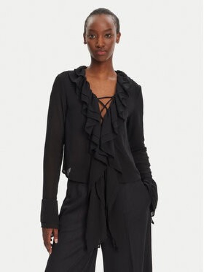 Eleh Bluzka ESS250026 Czarny Regular Fit