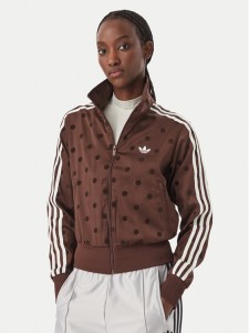 adidas Bluza Satin Polka Dots Tt Track Top LI2855 Brązowy Regular Fit