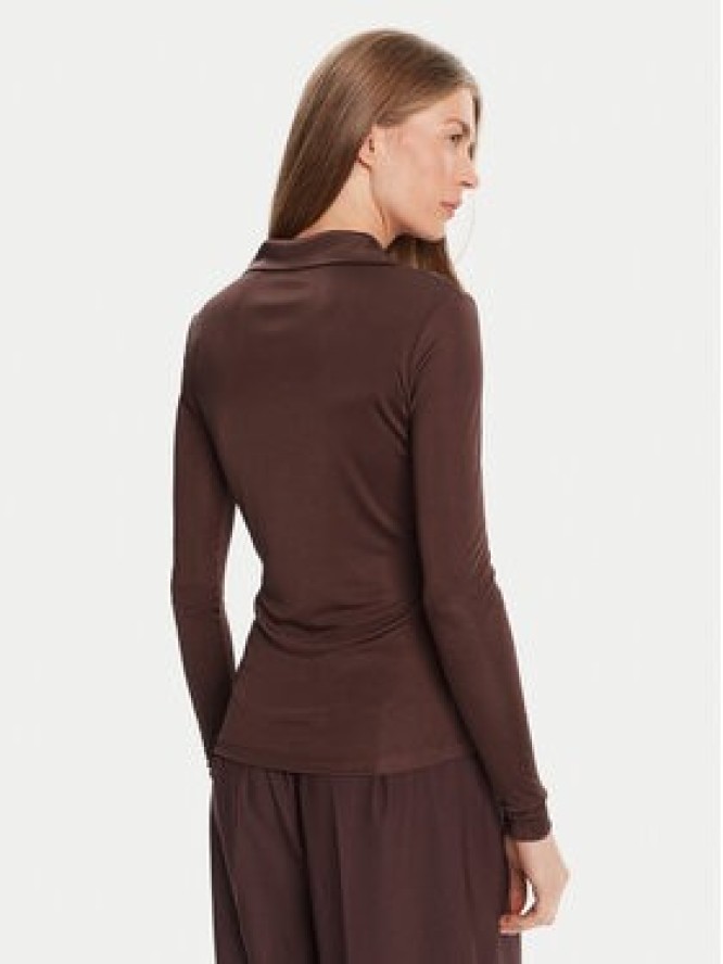 HUGO Bluzka Darosevil 50543100 Brązowy Regular Fit